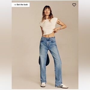 Reformation Val 90s Mid Rise Straight Jeans - Colorado - Size 26